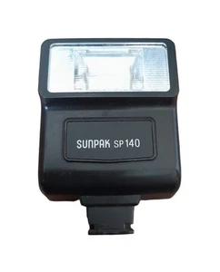 Sunpak SP140 Electronic Flashgun Unit For Camera Vintage - Tested Working - Picture 1 of 3