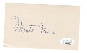 Monte Irvin Signed Autographed 3X5 Index Card Giants Cubs HOFer JSA CF45796 - Picture 1 of 2