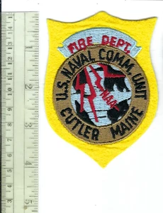 USN Naval Communication Unit Cutler Maine ME Fire Department Patch - Bild 1 von 1