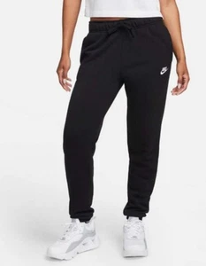 Nike Sportswear Club Fleece Women's Medium Mid-Rise Joggers - Black (DQ5191-010) - Picture 1 of 10