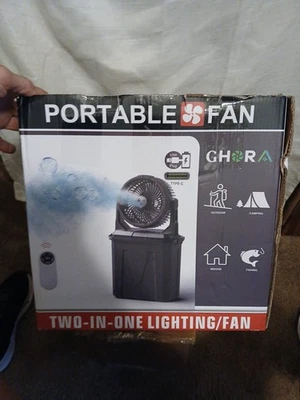 Ghora Protable 2 In 1 Misting/led Fan - Image 1 of 4
