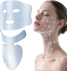 Lovsheme LED Gesichtsmaske & Halsmaske, 556 High-Density Lichtperlen Rotlicht Thera - Bild 1 von 8