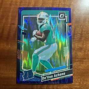 2023 Donruss Optic - Rated Rookie De'Von Achane #269 Purple Shock Prizm (RC) - Picture 1 of 2