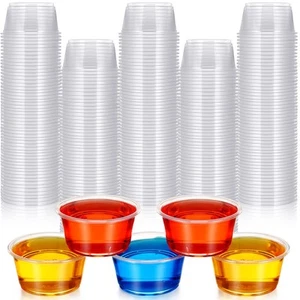 500 Count Plastic Disposable Portion Cups Without Lid Souffle Condiment Cups ... - Picture 1 of 7