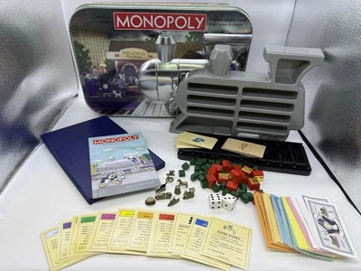 2003 Parker Brothers Monopoly Reading Railroad Collectors Edition Tin Complete - Image 1 of 4