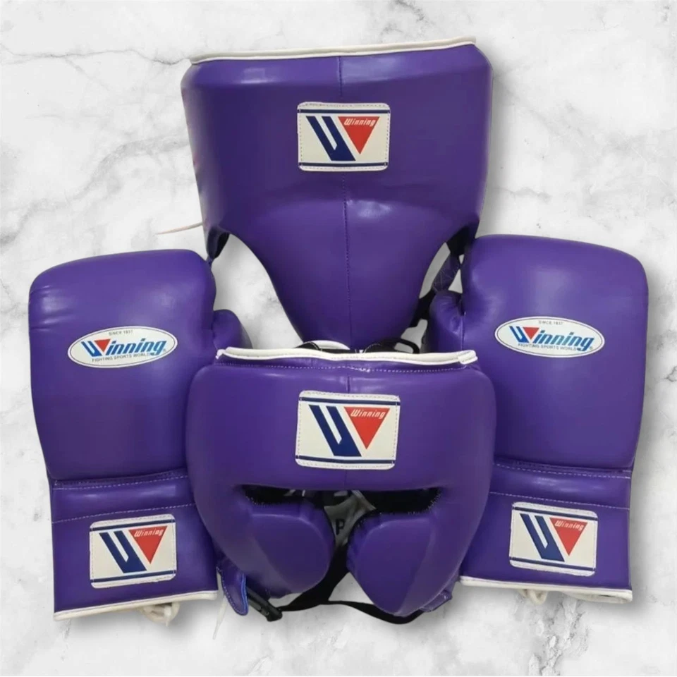 Kit de Boxeo Ganador 16oz - Guantes, Protector de Cabeza y Protector de Ingule | Juego de Entrenamiento Profesional Foto 1 de 4