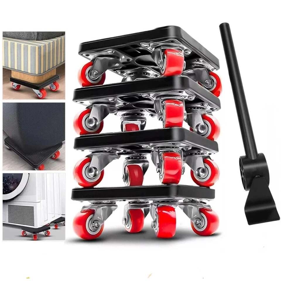 5tlg. Transportroller Set 400 kg Möbelheber Umzughelfer Möbelrollen Möbelrücker - Bild 1 von 4