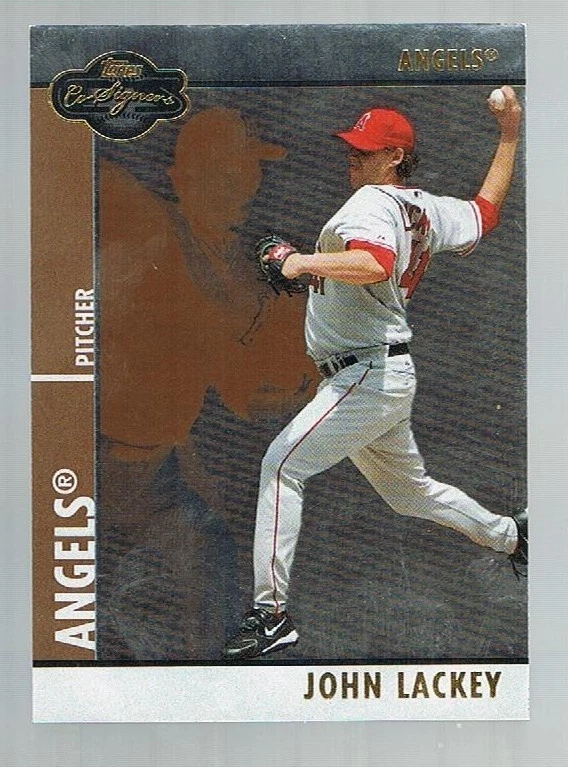 2006 topps co signers JOHN LACKEY #071 004/150 MADE Angels - Image 1 of 1