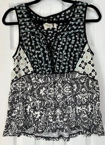 Anthropologie Akemi + Kin Women's Medium Sleeveless Top Floral Embroidered - Picture 1 of 10