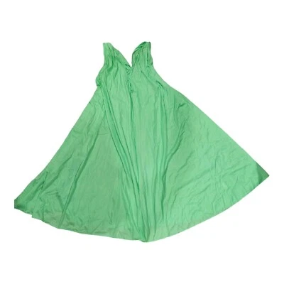 Vtg Claire Sandra Lucie Ann Waterfall Grecian Nightgown Green Nylon #1 READ!!! - Image 1 of 4