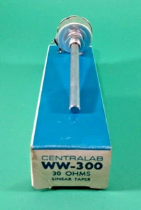 CENTRALAB WW-300 30 OHM 5W LINEAR TAPER POTENTIOMETER - Picture 1 of 6