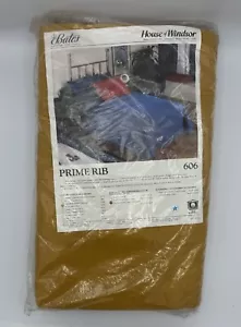 Vintage Bates House Of Windsor Prime Rib Honey Color Double Bedspread Blanket - Picture 1 of 7