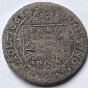 Moneda de plata 1663 Polonia Gulden (30Groschen/1/3 Thaler) - Imagen 1 de 3