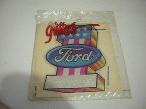 FORD GLITTER DECAL SEALED 1978 VINTAGE LICENSED MUSTANG FORD #1 - Picture 1 of 2