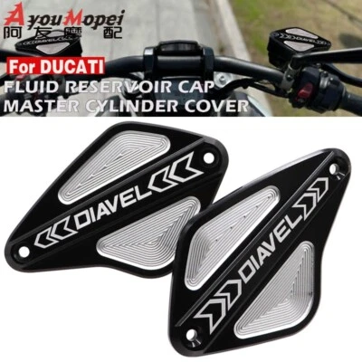 For Ducati Diavel 1260 S XDiavel S Front Brake Clutch Fluid Reservoir Caps - Image 1 of 4