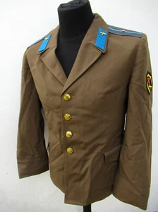 80s Soviet Air Force Red Army military blazer jacket USSR communist lieutenant s - Picture 1 of 11