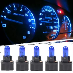 10X Blue T5 SMD Car LED Dashboard Instrument Interior Lights Bulbs Accessories - Picture 1 of 10
