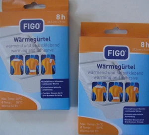 FIGO Wärmegürtel 2 Stück Wärmepflaster Wellnesspflaster  Nacken Rücken Schulter - Bild 1 von 2