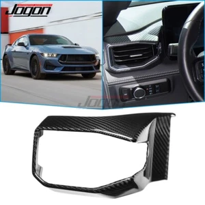 Carbon Dash Driver Side Air Vent Cover For Ford Mustang S650 GT I4 V8 2024-2026 - Picture 1 of 11
