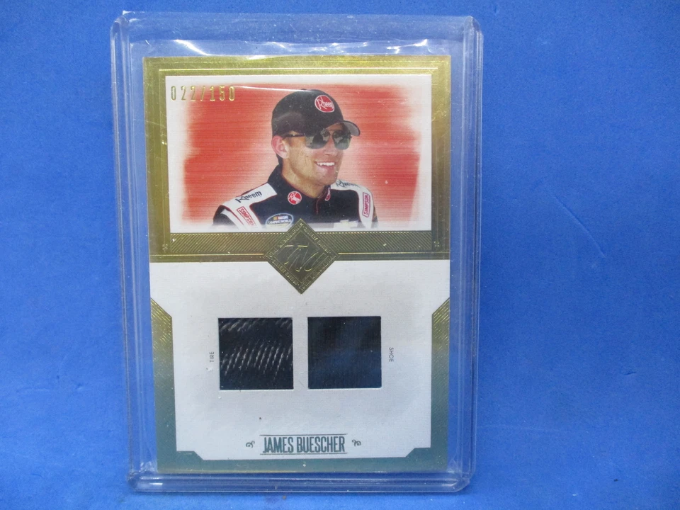 2014 Press Pass Total Memorabilia Dual Gold /150 James Buescher #TM-JB2 - Image 1 of 2