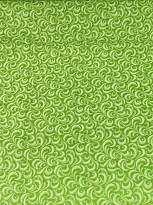 Tessuto Girelle Verde Senza Marca - 100% Cotone - Cucito Trapuntino Luminoso Neon Lime - Foto 1 di 8