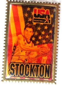 Prendedor de los Juegos Olímpicos de Baloncesto John Stockton Team USA - Imagen 1 de 1