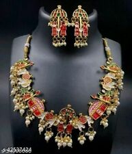 Indian Bollywood Style Wedding Fashion Bridal Gold Plated Jewelry Chains Set