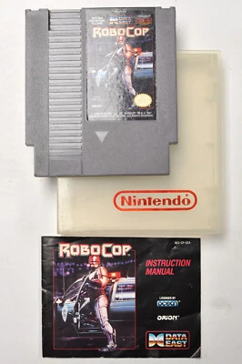 Robocop Nintendo NES 1989 Cart and Game Manual Tested Free Shipping - Image 1 of 3