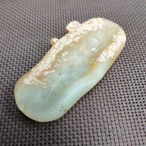 Chinese jade Antique hand-carved pendant Ancient jade Bi Xi pendant statue 3183 - Foto 1 di 8