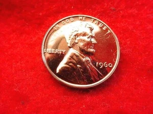 1960 SMALL DATE LINCOLN CENT GREAT RED PROOF COIN!!! #5 - Picture 1 of 2