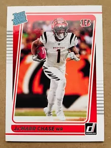 CINCINNATI BENGALS TEAM SET 2021 PANINI DONRUSS RATED ROOKIE JA'MARR CHASE - Picture 1 of 2
