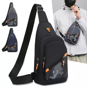 Herren Damen Umhängetasche Brust Schlinge Schultertasche Fanny Pack Sport Reise Rucksack - Bild 1 von 16