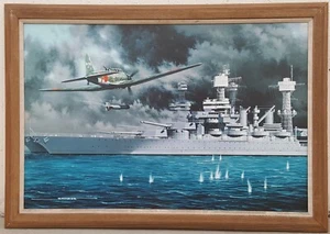 Stan Stokes Oil Base Canvas Print Limited Edition 3 of 12 Signed Naval Battle - Picture 1 of 10