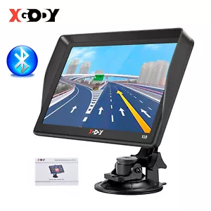 XGODY 9'' GPS Navigator Navigation for Car Truck Sat Nav Bluetooth Hands-free - Picture 1 of 12