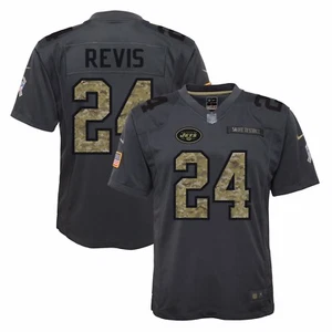 NWT Kids DARRELLE REVIS New York Jets Salute To Service Youth Jersey - Large - Picture 1 of 4