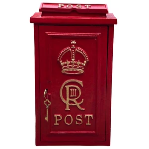 Royal CR III Post Mailbox Slot in Red Cast Iron – Wall Mounted or Standing - Picture 1 of 6