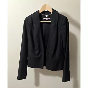Review Black Subtle Check Blazer Women's | Size 12 - Picture 1 of 2