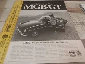 1967? Anuncio de ventas original MGB GT - Imagen 1 de 1