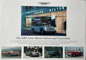 Aston Martin DB5 Saloon And Convertible Rare Vintage A1 Car Poster - Picture 1 of 1