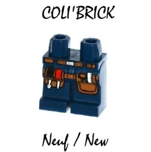 Lego 970c00pb354 Jambe - 1x Pantalon chantier / hips and legs - Dark blue - NEUF - Imagen 1 de 1