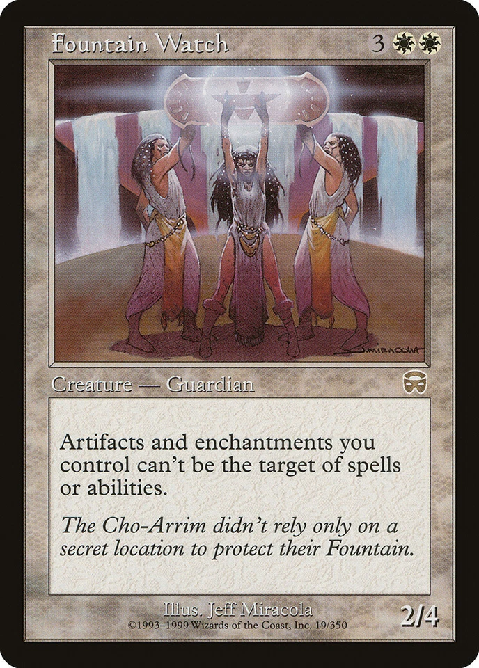 Fountain Watch Mercadian Masques NM White Rare MAGIC GATHERING CARD ABUGames - Image 1 of 1