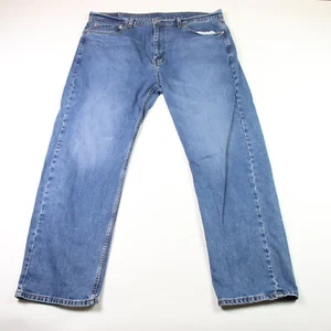Jeans Levis 505 Para Hombre 40x30 Regular Recto Azul Denim Informal - Imagen 1 de 9