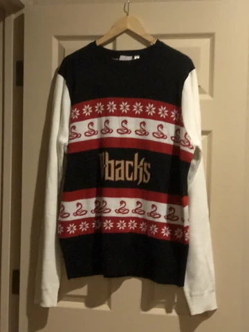MENS FOREVER COLLECTIBLES ARIZONA AZ DIAMONDBACKS UGLY CHRISTMAS SWEATER XL MLB Cover