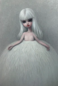Mark Ryden 5x7 Postkarte Snow Yak Show passend für Rahmen, Mädchen im Fellrock - Bild 1 von 3