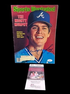 DALE MURPHY BRAVES SIGNED AUTOGRAPH 7/4/83 SPORTS ILLUSTRATED JSA AZ83604 - Picture 1 of 3