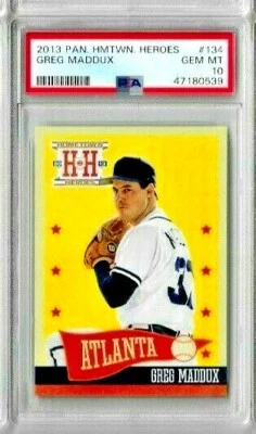 2013 Panini Hometown Heroes Greg Maddux State Gem Mint PSA 10 - Image 1 of 2