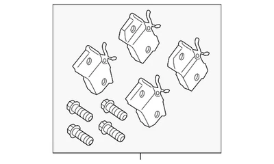Genuine Ford 2014-2019 Ford Fiesta - Brake Pads Rear C1BZ-2200-A - Image 1 of 4