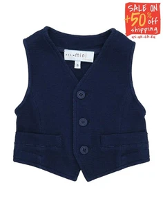 Gilet SIMONETTA MINI RRP €140 taglia 6M blocco colore cinch back made in Italy - Foto 1 di 6