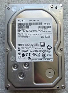 HGST Ultrastar HUS726060ALE610, 6 TB, Internal, 7200 RPM,3.5" SATA III HDD - Picture 1 of 2