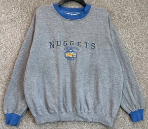 Vintage Lee Sport NBA Herren Large Denver Nuggets bestickt Rundhalsausschnitt Sweatshirt - Bild 1 von 12